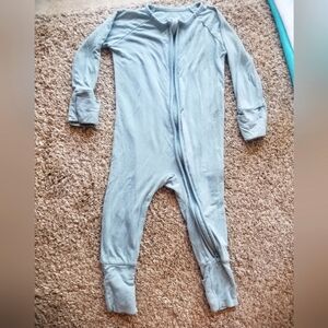 Little Sleepies Blue/Grey Footie One Piece Pajama